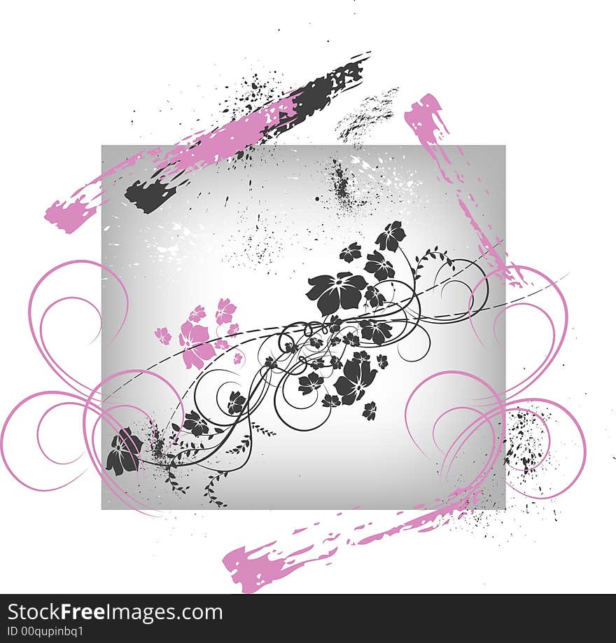 Abstract floral background. A vector format is added. Suits well for a postcard or background. Abstract floral background. A vector format is added. Suits well for a postcard or background