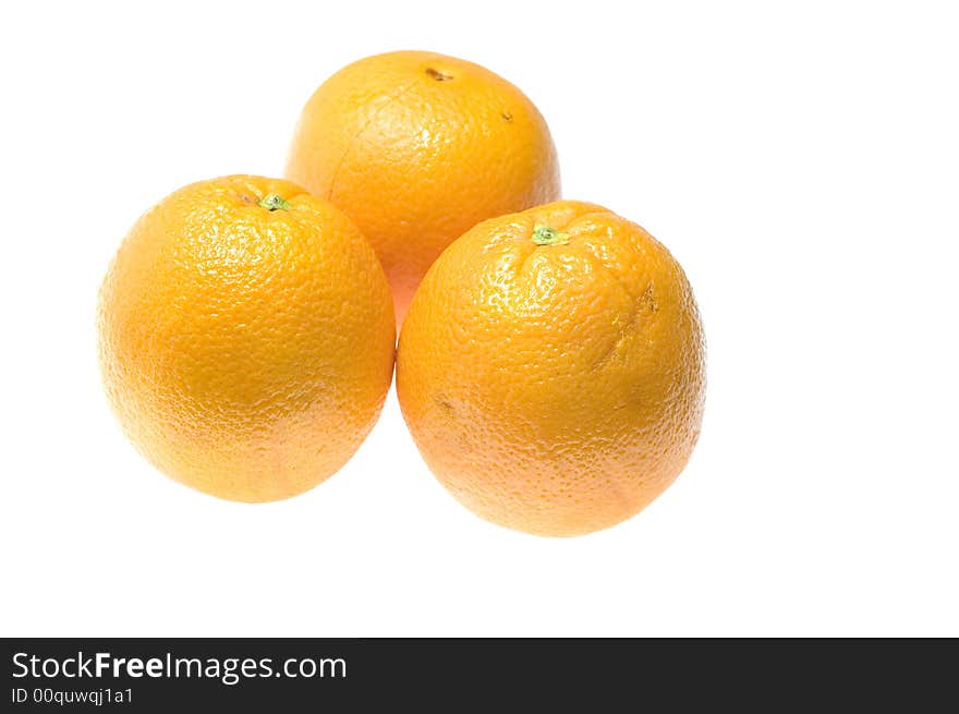 Object on white food Fruit orange. Object on white food Fruit orange