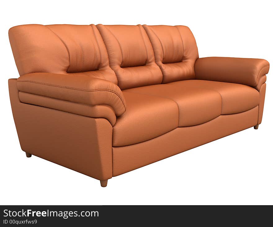 Image of sofa. White background.