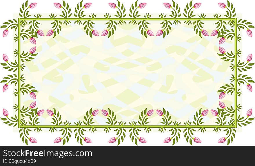 Floral grunge background