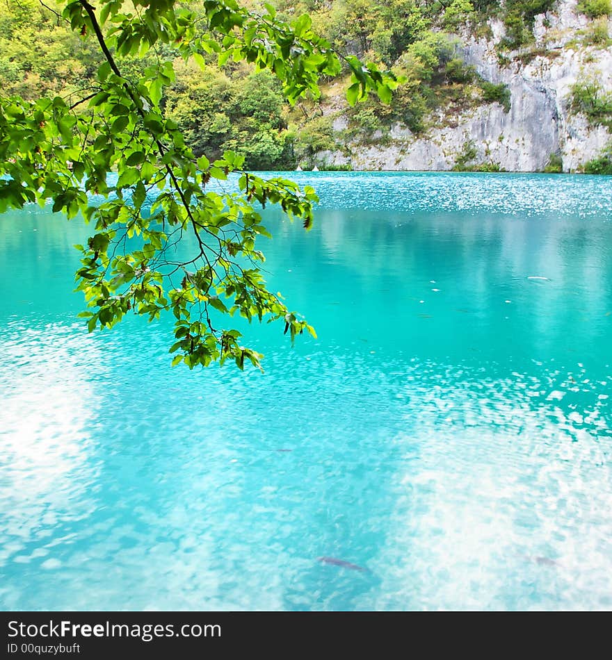 Wonderful turquoise lake in Croatia. Wonderful turquoise lake in Croatia