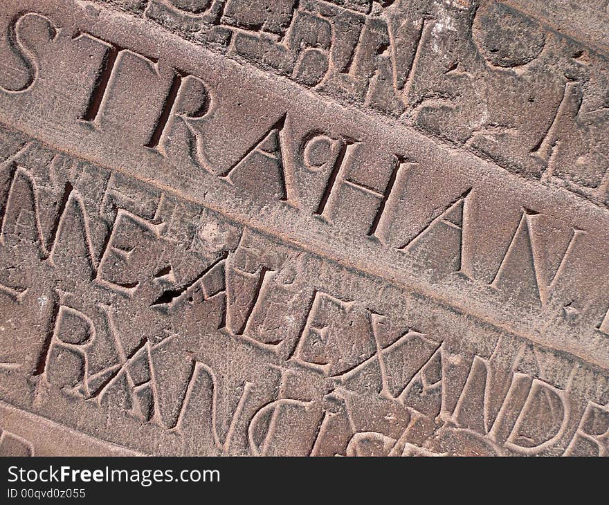 Historic graffiti in old limestone of the Strasbourg Munster. Historic graffiti in old limestone of the Strasbourg Munster