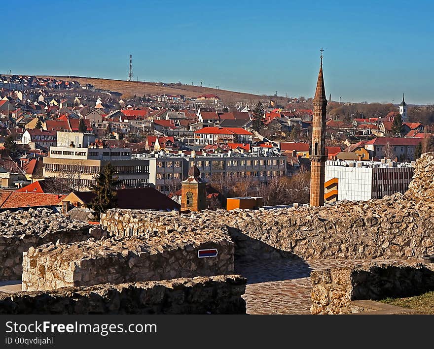 Shot of the panoramic view of old town