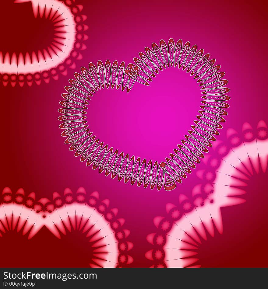 Pink and red valentine's day background for lovers. Pink and red valentine's day background for lovers