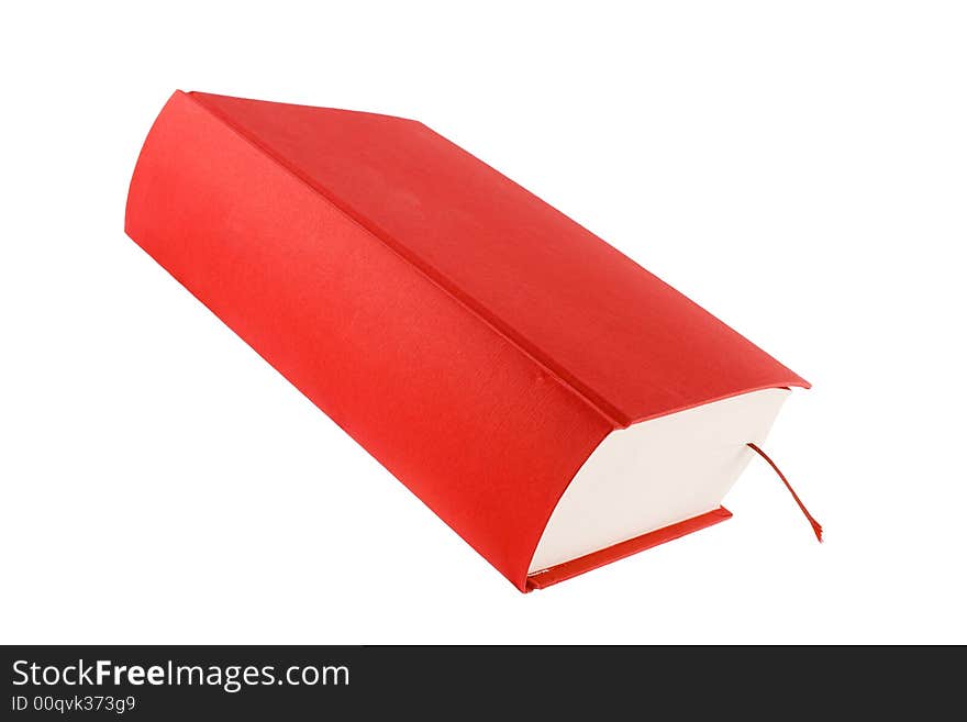 Red book isoalated on a white background