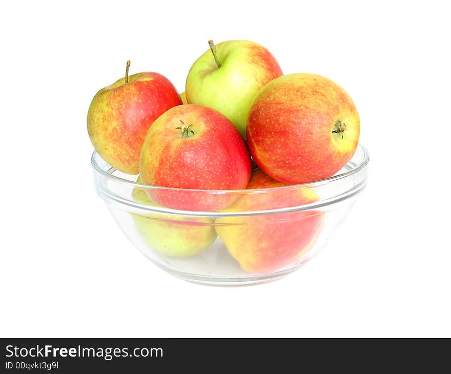 Apple on a white background