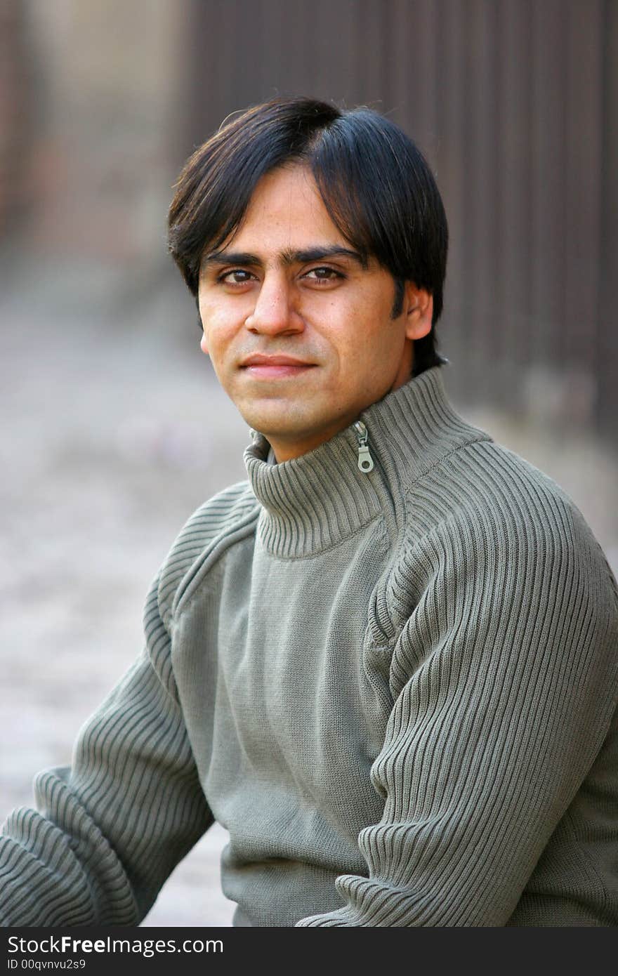 Young Man in a Romantic Sweater