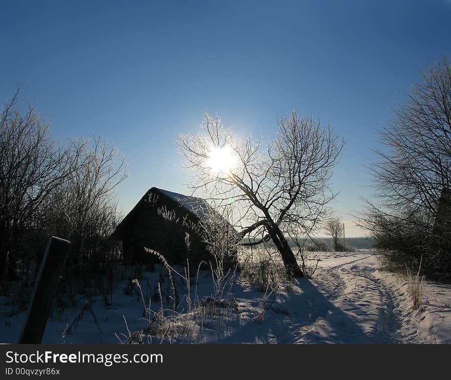 Winter in the village