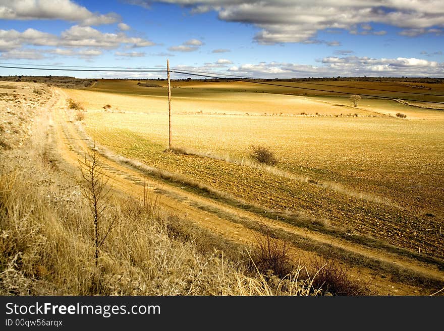 Fields and meadows in Spain. Fields and meadows in Spain