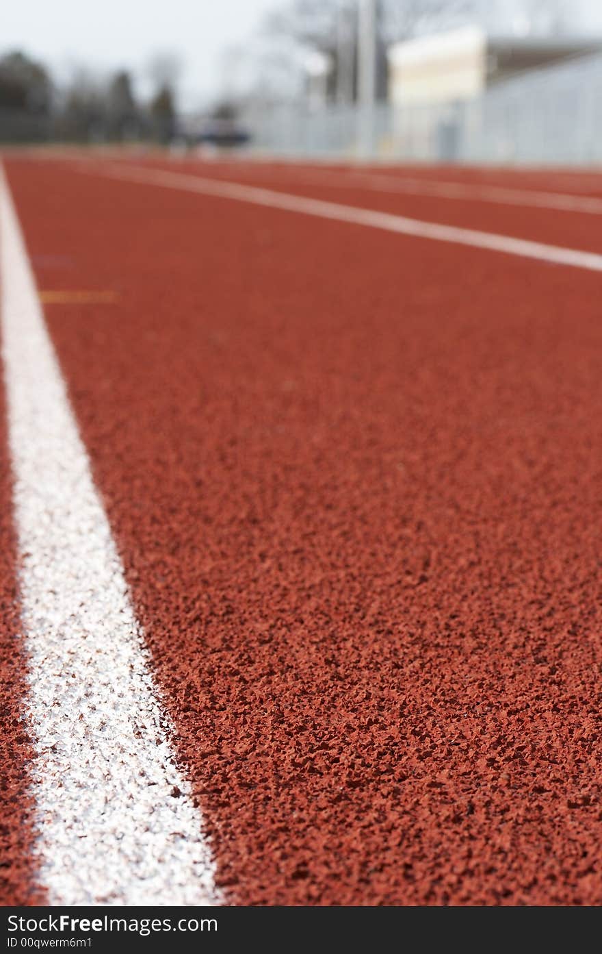 A picture of a track and field venue. A picture of a track and field venue