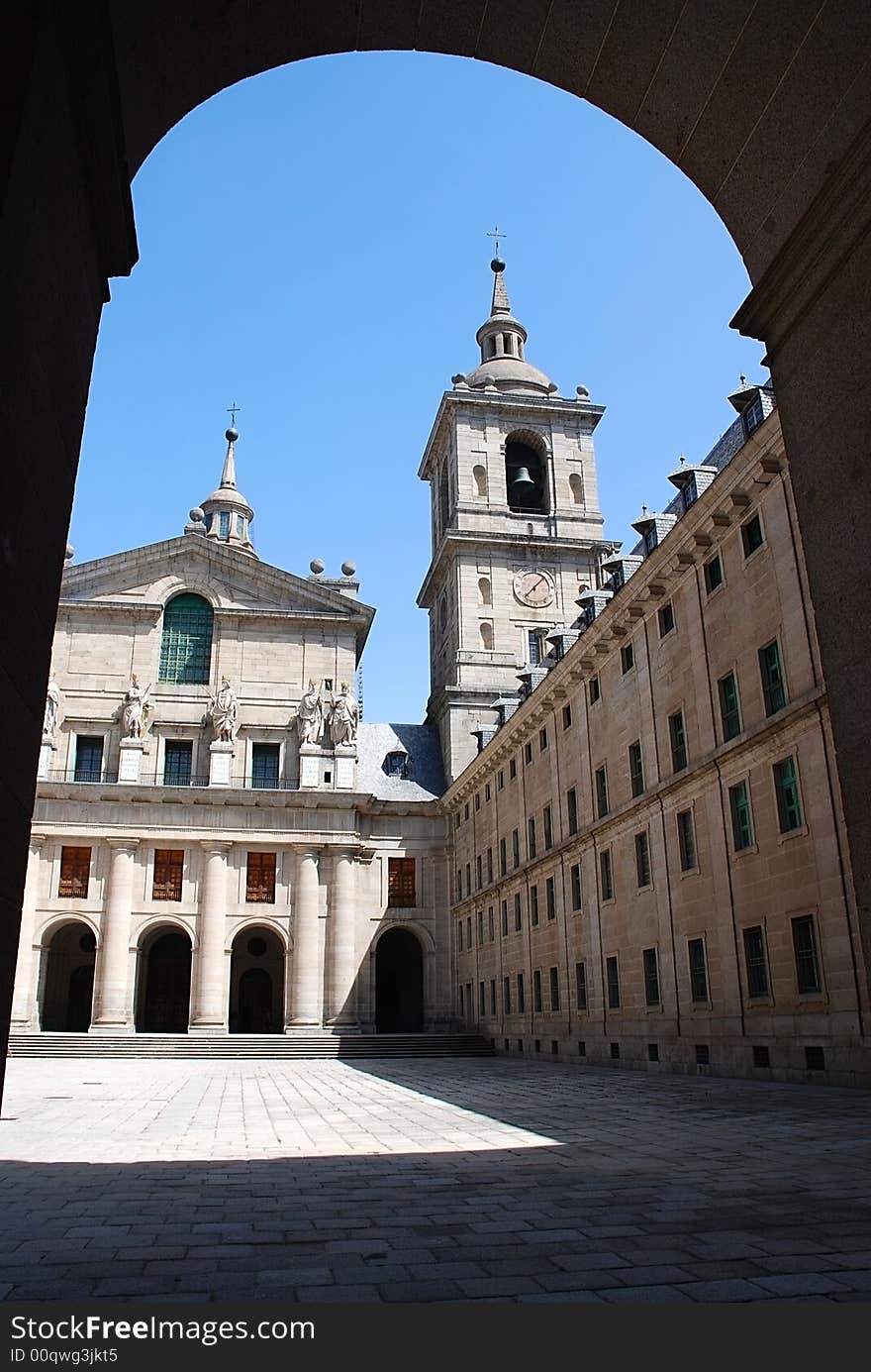 The monastery is not far from Madrid. The monastery is not far from Madrid