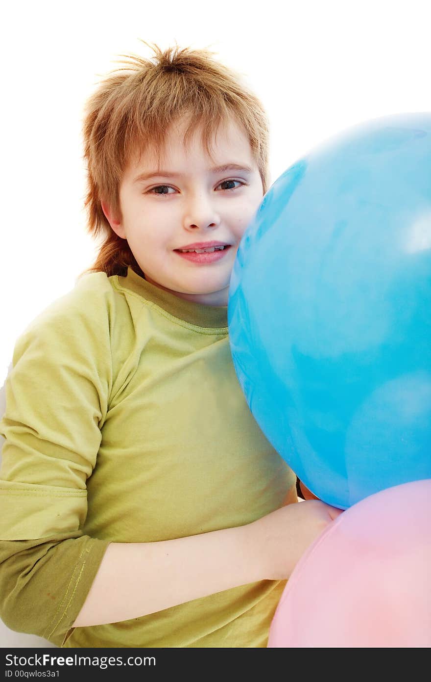 Portrait of a styled child. Theme: art, education, holiday. Portrait of a styled child. Theme: art, education, holiday