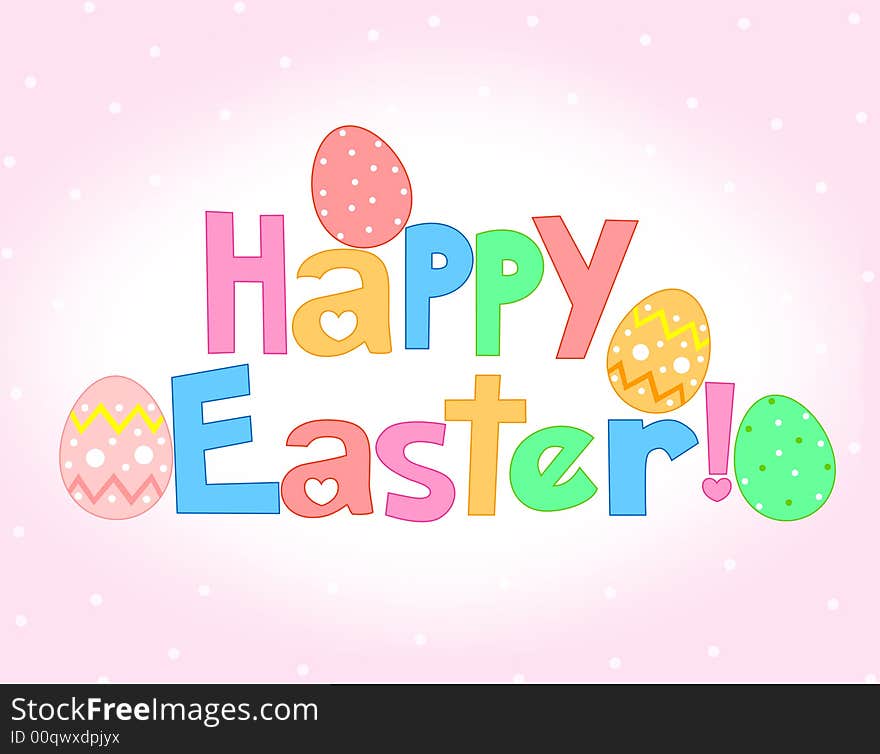 Happy Easter Greeting card