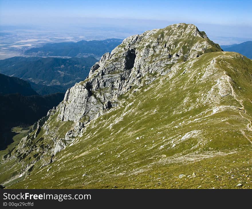 The most spectacular ridge in Bucegi mountains. The most spectacular ridge in Bucegi mountains