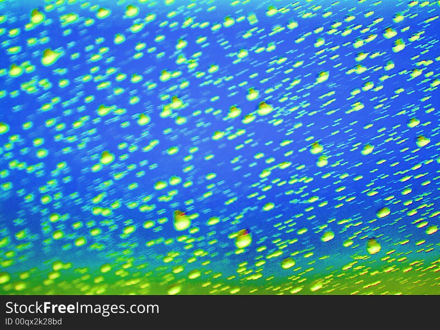 Close-up of water drops on glass (Background). Close-up of water drops on glass (Background)