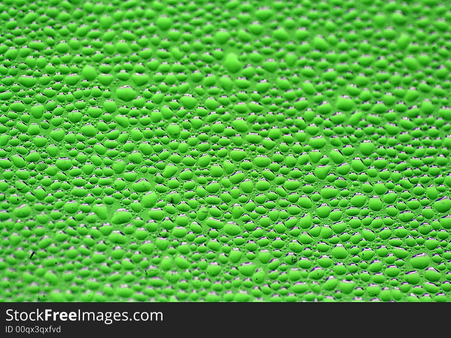 Close-up of water drops on glass (Background)