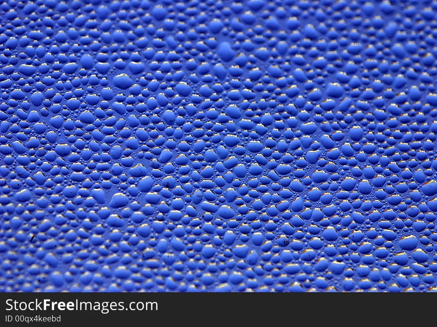 Close-up of water drops on glass (Background)