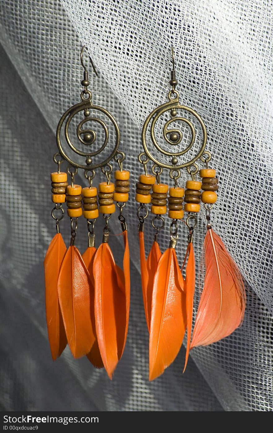 Orange earrings