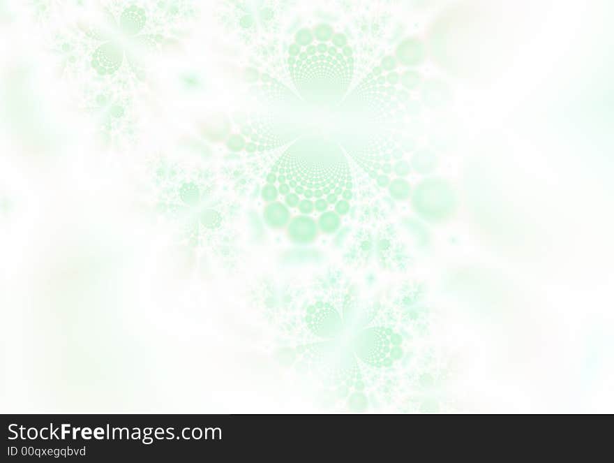 Beautiful abstract ice-ferns. Fractal image