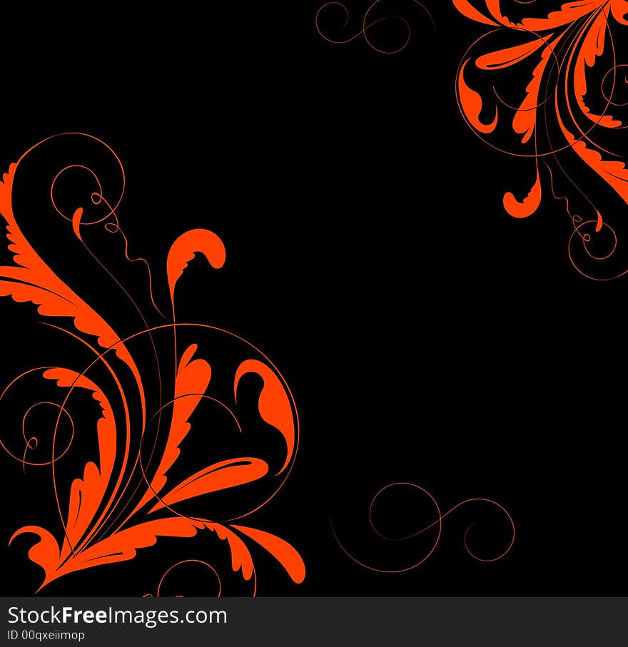 Abstract floral background. A vector format is added. Suits well for a postcard or background. Abstract floral background. A vector format is added. Suits well for a postcard or background