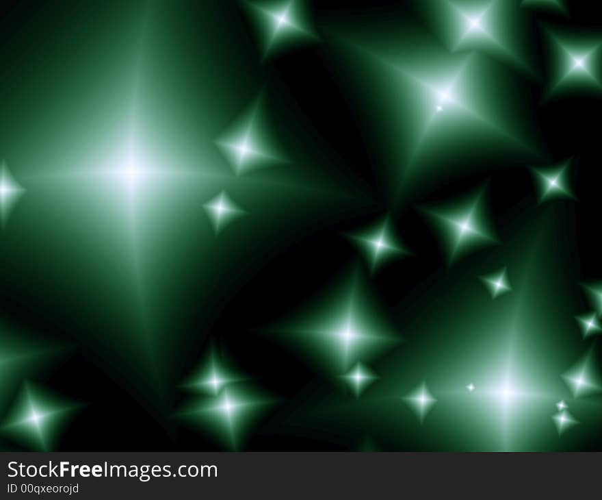 Beautiful abstract stars. Fractal image