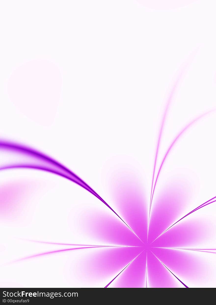 Beautiful abstract flower. Fractal image. Beautiful abstract flower. Fractal image