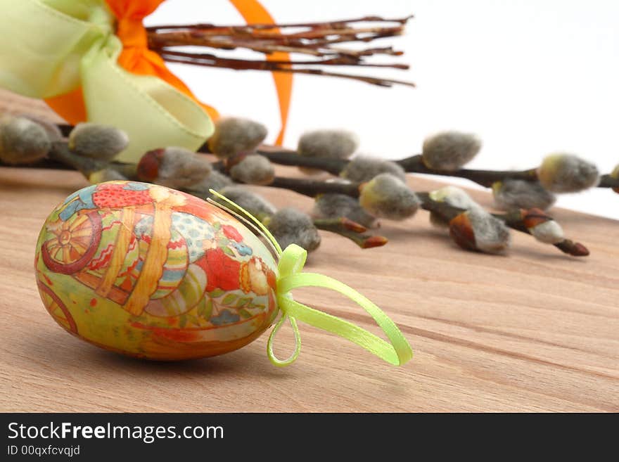 Easter still-life with colorful eggs. Easter still-life with colorful eggs