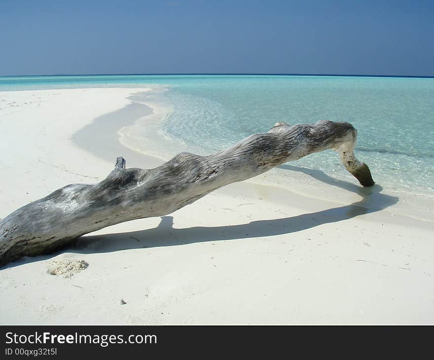 Maldivian desert island