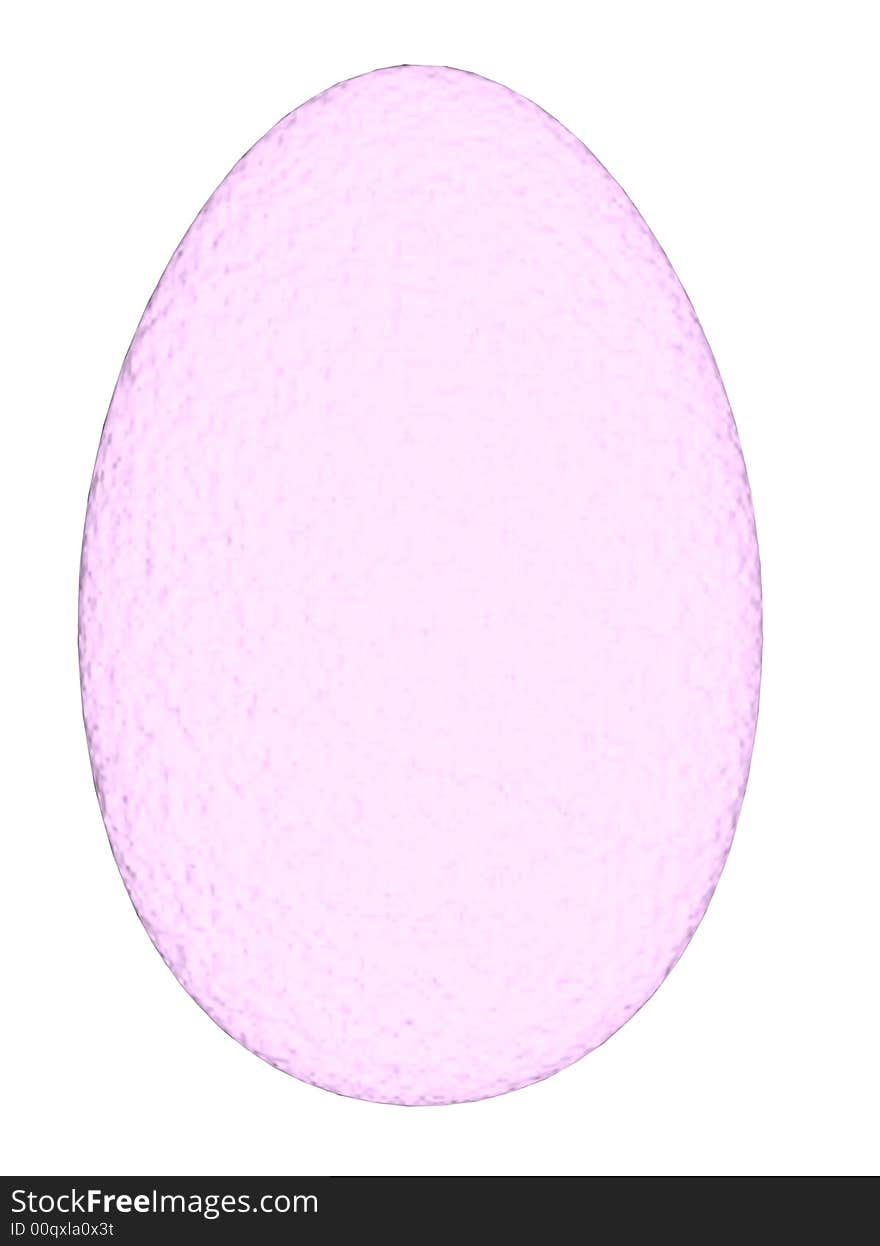 An illustration of a multicolored Easter Egg isolated on white