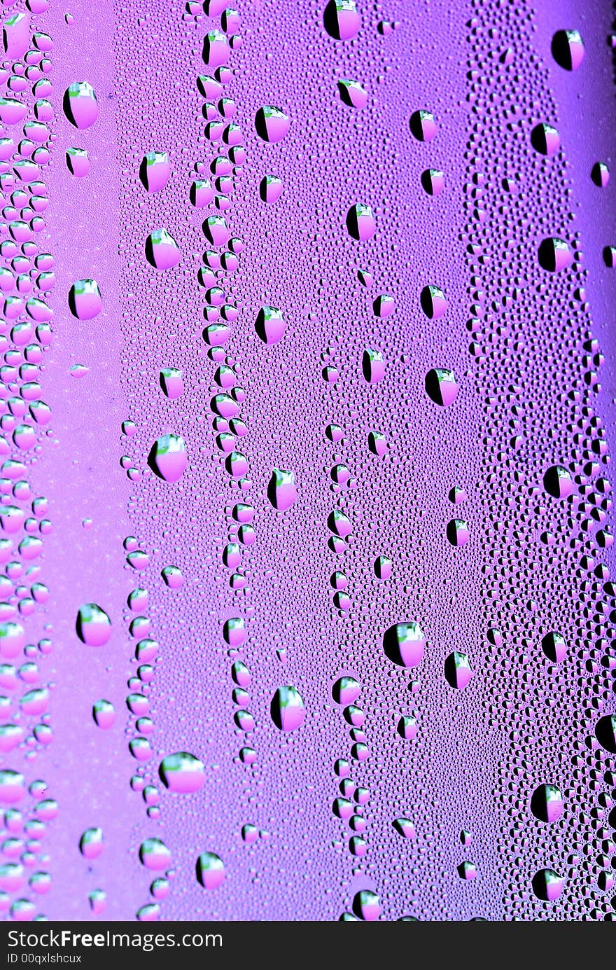 Close-up of water drops on glass (Background)