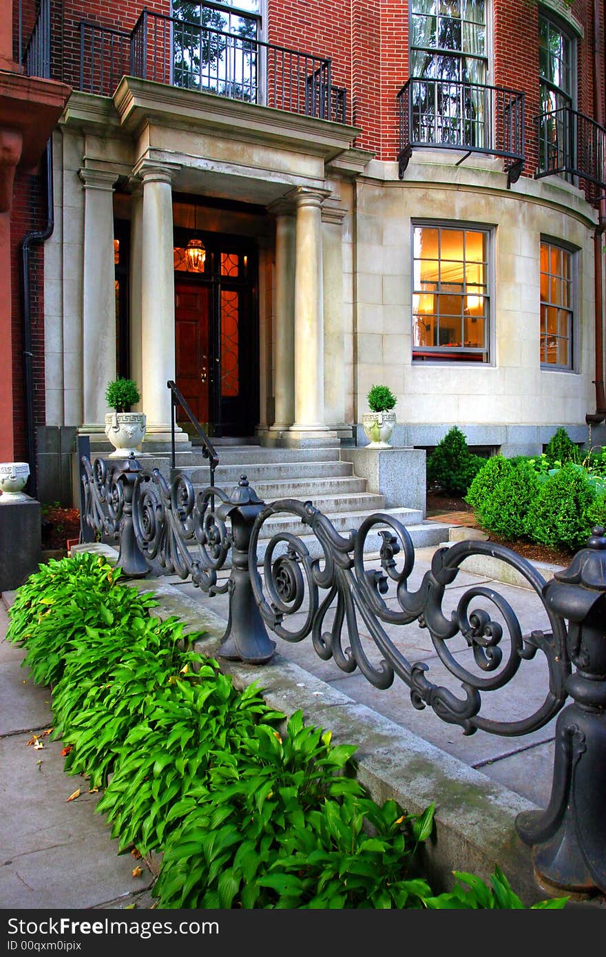 Beacon Hill is a wealthy neighborhood of Federal-style rowhouses, with some of the highest property values in the United States. Beacon Hill is a wealthy neighborhood of Federal-style rowhouses, with some of the highest property values in the United States