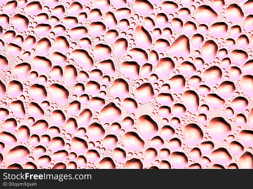 Close-up of water drops on glass (Background)