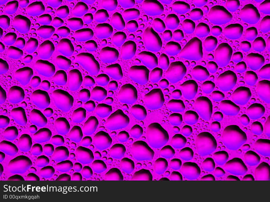 Close-up of water drops on glass (Background)