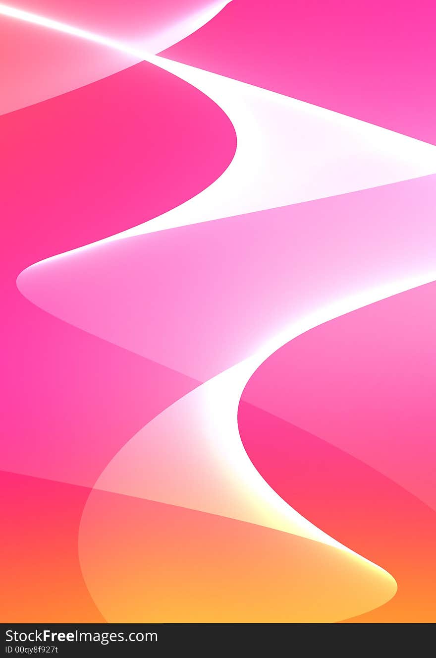 Abstract background  with rose waves. Abstract background  with rose waves