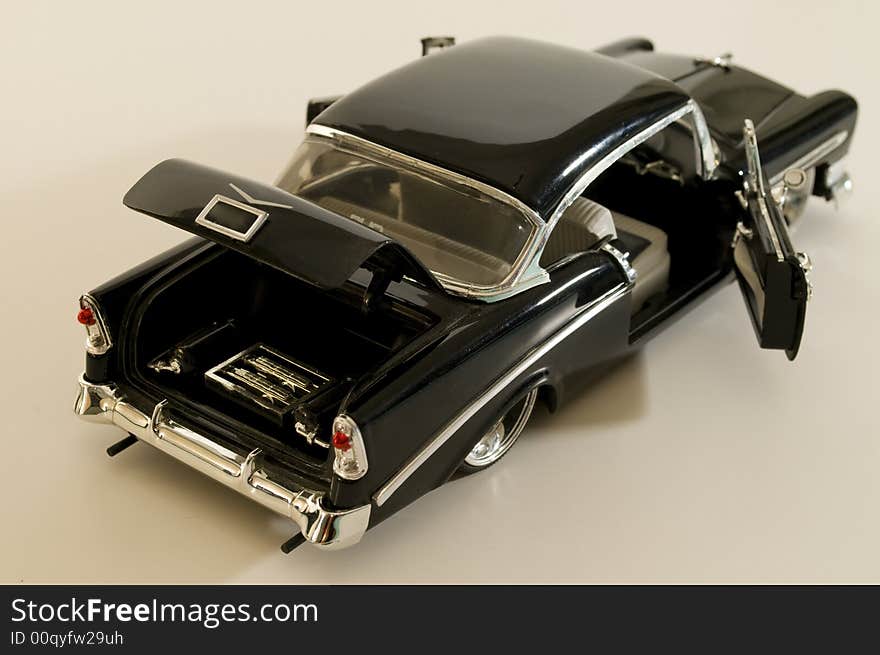 Picture of a miniature replica of a toy car. Picture of a miniature replica of a toy car