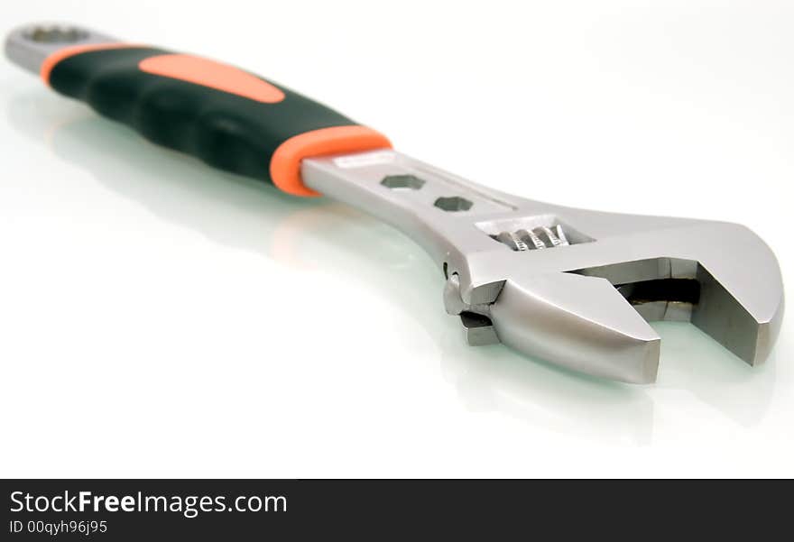 Adjustable spanner with reflection