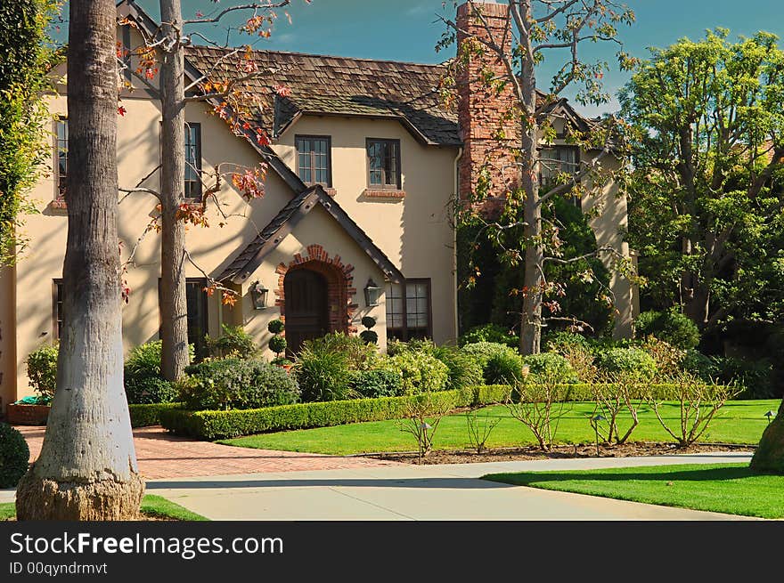 Image of a Beautiful Home In Southern California. Image of a Beautiful Home In Southern California