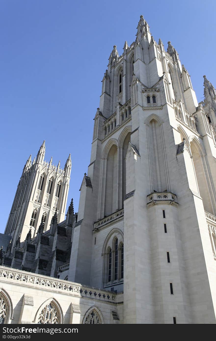 Outside shot of the Washington National Cathedral