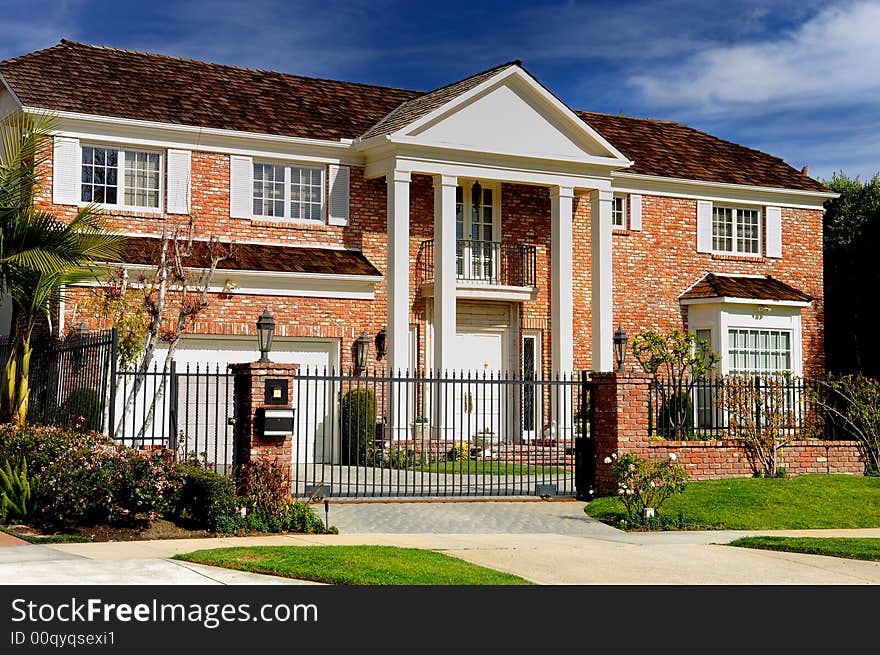 Image of a Beautiful Home In Southern California. Image of a Beautiful Home In Southern California