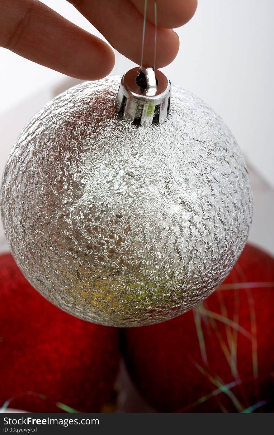 Silver Christmas Baubles