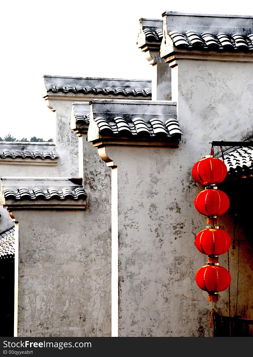 Walls of the traditional houses in south-eastern china,watery town . Walls of the traditional houses in south-eastern china,watery town .