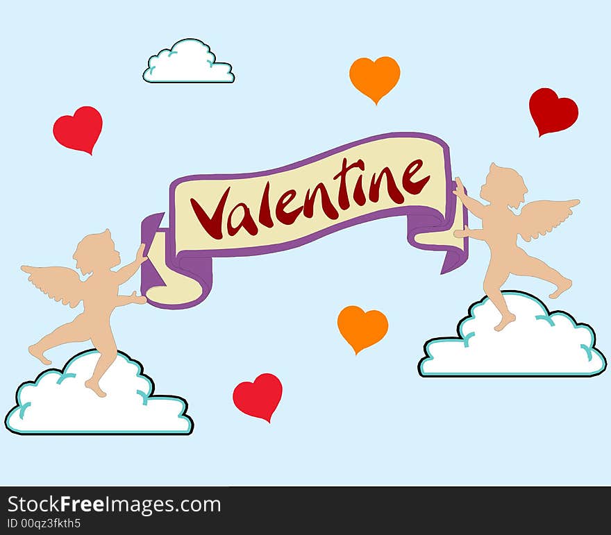 Vector Valentine Amurs