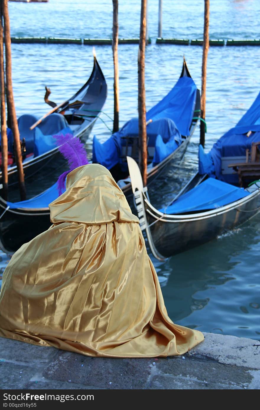 a carnival mask in venice