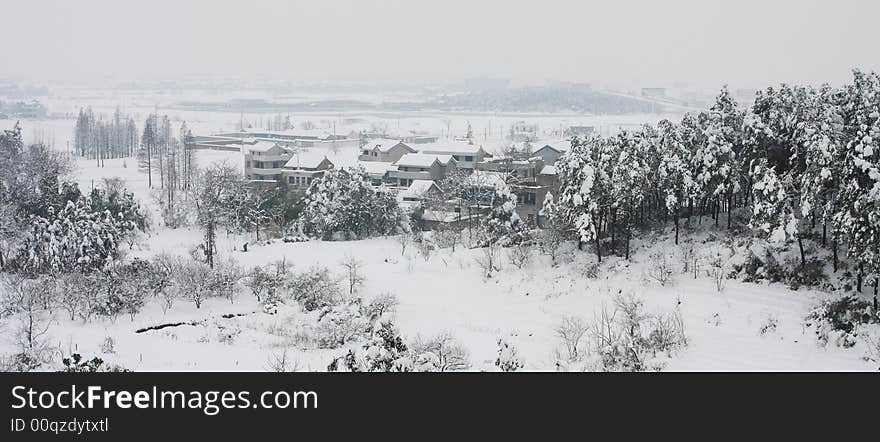 Snowy village