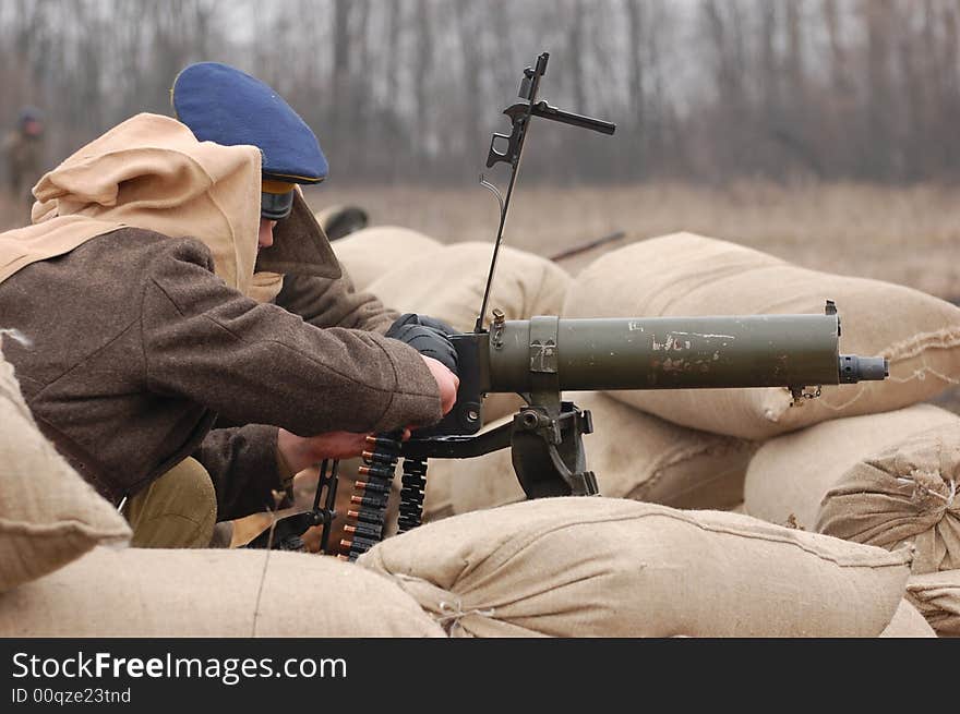 Gunner .Russian Civil war 1918