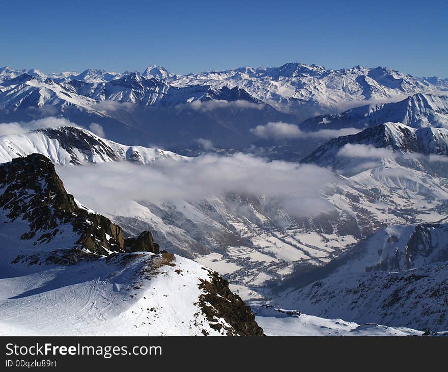 Snowy mountains