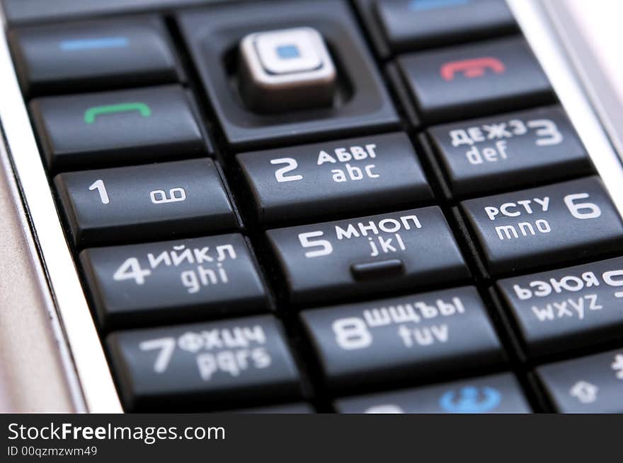 Phone keypad macro abstract background