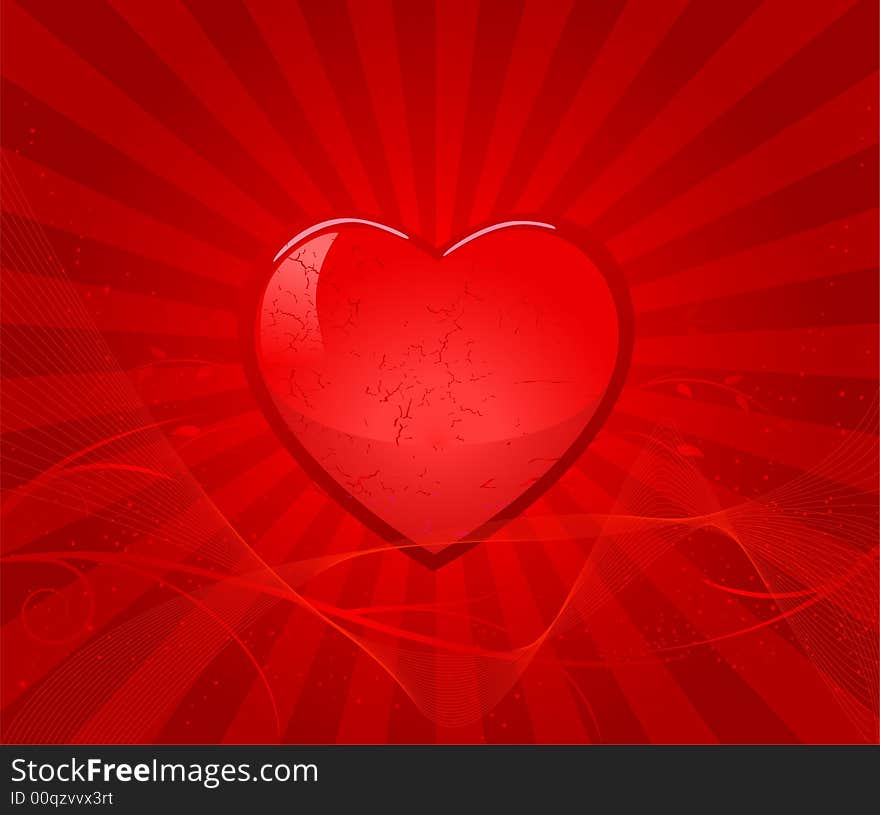 Romantic background vector illustration