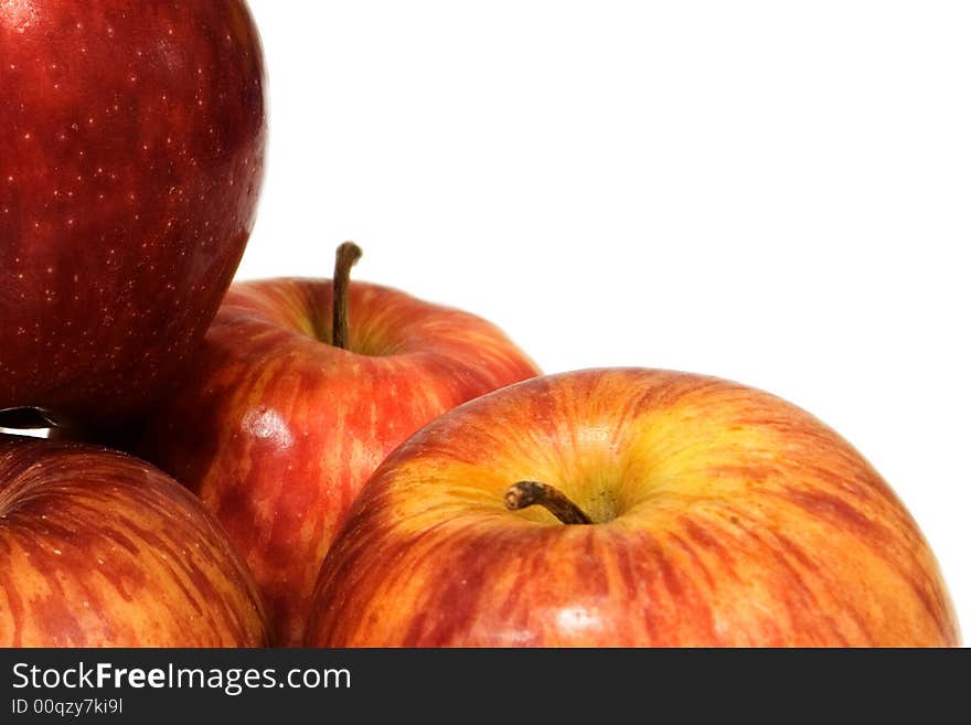 Red Apples On Isolated Background