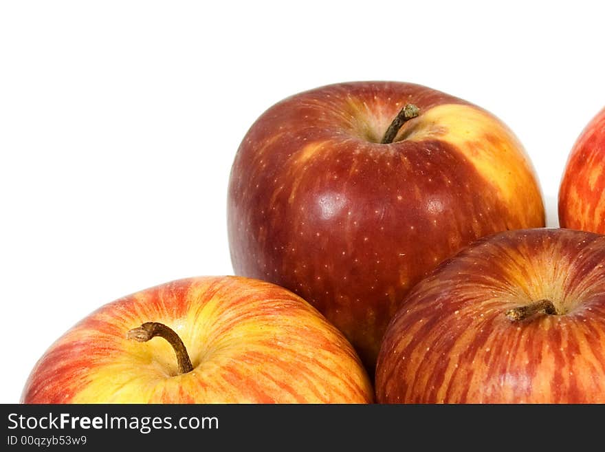 Red Apples On Isolated Background